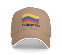 Colombia National Flag Mens Baseball Cap Sports Lightweight Running Caps Hat Breathable Folding Adjustable Sun Hats Summer Uv Protection Outdoor Hats For Hiking Walking Climbing Fishing World Cup