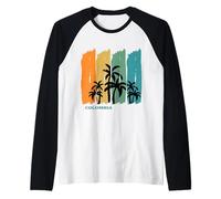 Colombia Palm Trees Rainforest Souvenir for Travel Raglan Baseball Tee