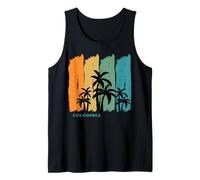 Colombia Palm Trees Rainforest Souvenir for Travel Tank Top