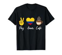 Colombia Paz Amor Cafe Peace Love Coffee T-Shirt