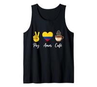 Colombia Paz Amor Cafe Peace Love Coffee Tank Top