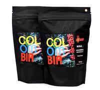 Colombia Selection single origin ground coffee for mocha, 100% arabica, friar's tunic roasting, bar blend, pack of 2 x 250 g