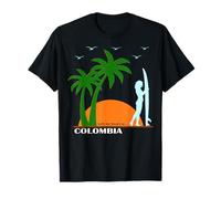 Colombia Surf South America Beach Palms Vacation Souvenir T-Shirt