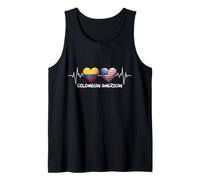 Colombian American Heartbeat, Colombia Heart American Heart Tank Top