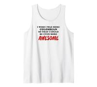 Colombian American Heritage Even More Awesome Proud Tank Top