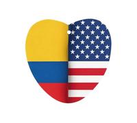 Colombian And U.S.A Flag Automotive Air Fresheners Love form