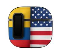 Colombian And U.S.A Flag Compatible with Airpods 4 Case
