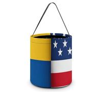 Colombian And U.S.A Flag Halloween Tricking Or Treating Bag