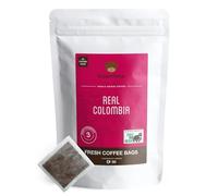 Colombian Coffee Bags - Pack of 50 - Medium Roast - Brown Bear Real Colombia - Strength 3 - Donation to Free The Bears - Individual Arabica Ground Coffee Bags Like Tea Bags