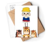 colombian country south ameflag uu Postcards Envelopes Cards Mailing Year Horse