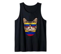 Colombian Flag American Bengal Cat Heritage Colombia Tank Top