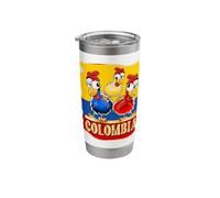 Colombian Flag Chicken Colombia Stainless Steel Insulated Tumbler
