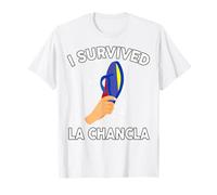 Colombian Flag Colombia Mom Survived La Chancla Funny Women T-Shirt