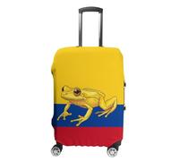 Colombian Flag Golden Poison Frog Luggage Cover for Suitcase Protector Washable M