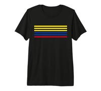 Colombian Flag Horizontal Stripe Premium T-Shirt