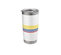 Colombian Flag Horizontal Stripe Stainless Steel Insulated Tumbler