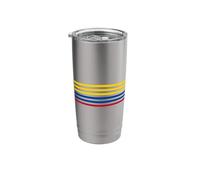 Colombian Flag Horizontal Stripe Stainless Steel Insulated Tumbler