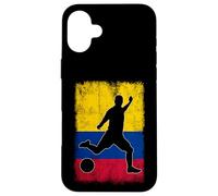 Colombian Flag Silhouette Colombia Pride Sports Lover Case for iPhone 16 Plus