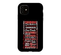 Colombian Foods Typography Design Iconic Traditional Dishes Case for iPhone 11
