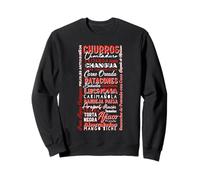 Colombian Foods Typography Design Iconic Traditional Dishes Sweatshirt