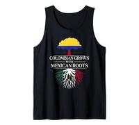 Colombian Grown with Mexican Roots Colombia Mexico Tank Top