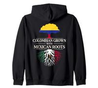 Colombian Grown With Mexican Roots Colombia Mexico Zip Hoodie