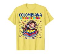 Colombiana Hispanic Heritage Dress for Kids T-Shirt