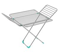 Colombo Flower 4-Wing Clothes Rack, Aluminium Plastic, Silver, 30 metri