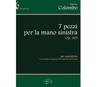 Colombo Massimo 7 Pezzi Per La Mano Sinistra Op269 Piano Book/Cd