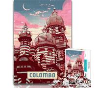 Colombo Puzzles for Teenagers Teens 1000pc Puzzle,Pattern Assembly Fun at Home Activities,Birthday Present,Travel Gifts 38x26cm
