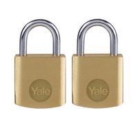 Colombus Yale High-Security Durable Brass Padlock Set Of 2 - 20mm Yale Locks For Maximum Protection