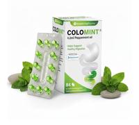 Colomint Peppermint Oil Capsules - Natural IBS Relief & Bloating Relief - 84 Gastro-Resistant Peppermint Capsules (0.2ml) - IBS Supplements for Digestive Comfort - Sealed Blister Strips