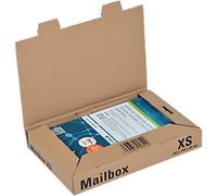 ColomPac Folding Box Mail-Box XS Brown 250 (W) x 158 (D) x 39 (H) mm