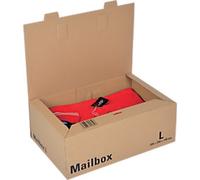 ColomPac Folding Boxes Mail-Box L Brown 395 (W) x 140 (D) x 250 (H) mm Pack of 15