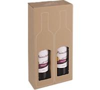 ColomPac Gift Box for Wine Bottles Cardboard 374 mm (H) Brown Pack of 10
