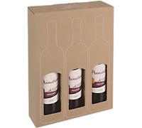 ColomPac Gift Box for Wine Bottles Cardboard 374 mm (H) Brown Pack of 10