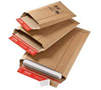 Colompac Shipping Pouch Hard Cardboard A3 34 x 50 cm Brown,20 Pack