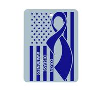 Colon Cancer Awareness Blue U.S.A Flag Car Aromatherapy Tablets Air Freshener Hanging Scented Cards for Rooms Bathrooms Wardrobe Square