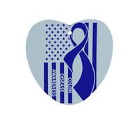 Colon Cancer Awareness Blue U.S.A Flag Car Aromatherapy Tablets Air Freshener Hanging Scented Cards for Rooms Bathrooms Wardrobe Love form