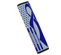 Colon Cancer Awareness Blue U.S.A Flag Car Seat Belt Pad Strap Belts Covers Universal Auto Part Accessories 1PCS