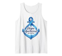 Colon Cancer Awareness - Christian Faith Hope Ribbon Support Tank Top