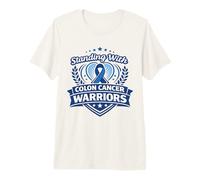 Colon Cancer Awareness Family Blue Support Ribbon Premium T-Shirt