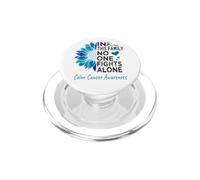 Colon cancer Awareness sunflower support Colon cancer PopSockets PopGrip for MagSafe