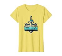 Colon Cancer Warrior: Brave Fighter Empowering Symbol T-Shirt, Women, Lemon, XXL