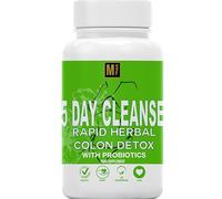 Colon Cleanse | 5 Day Rapid Detox Vegan Capsules | Natural Laxative with Probiotic | Constipation Bloating Gut Detox Relief for Men and Women | Easy to Swallow, UK Company