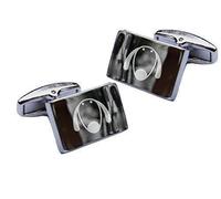 Colonel Fogg - Pair of Australian Cattle Dog Engraved Customised Cufflinks - Novelty Gift for Him - Wedding Cufflinks - Fathers Day Gift for Dad - Mens Cuff Links