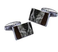 Colonel Fogg - Pair of Dog breed 19 Engraved Customised Cufflinks - Gift Boxed - Novelty Cufflinks - Fathers Day Gift for Dad