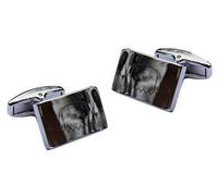 Colonel Fogg - Pair of sheep dog Engraved Customised Cufflinks - Dog Breed 14 - Novelty Gift for Him - Fathers Day Gift for Dad - Groom Cufflinks