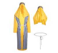 Colonghsou Jesus Costume Adult Joseph Cosplay Halloween Costumes for Men Shepherd Robe Outfit Nativity Set, Yellow, Large