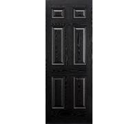Colonial 6P GRP External Door - 1981 x 838mm Black out-White in